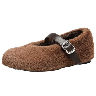 EBLAN/伊伴复古一字带玛丽珍鞋女