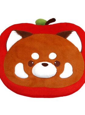 歪瓜出品小熊猫苹果抱枕