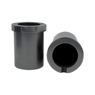 定制高纯石墨坩埚中频炉熔炼配件实验室耐高温单双环直筒坩埚石英