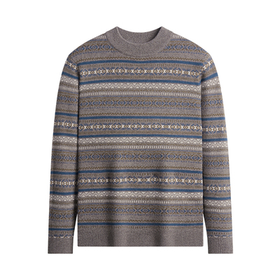 杉杉纯羊毛衣男士加厚撞色针织衫