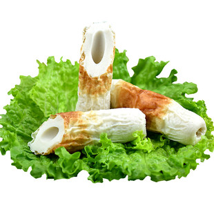 大连金渤日式竹轮风味鳕鱼卷鱼糜卷火锅食材冷冻鱼丸烧烤关东煮用