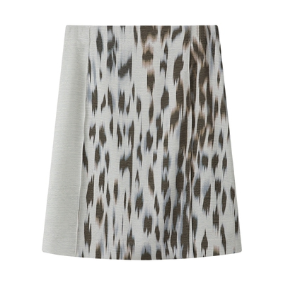 LILY晕染印花简约新款复古半身裙