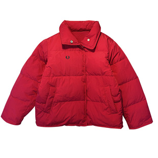 2025冬季亲子装一家三口保暖时尚羽绒服母子装简约宽松白鸭绒外套