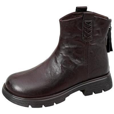 索菲娅2025冬季新品英伦风短靴