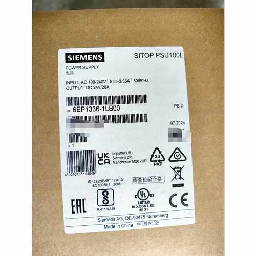 询价-SITOP PSU100L电源，型号6EP1336-1