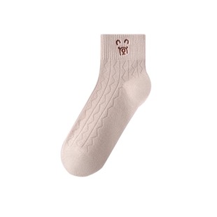 夏天袜子女士春夏季短筒袜纯色加厚可爱月子袜秋冬短棉袜防臭吸汗