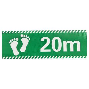 6分钟步行测试地贴六分钟步行实验区养老院医院地贴标识六米试验标识贴跑步米数记号贴30米步行距离测试贴纸