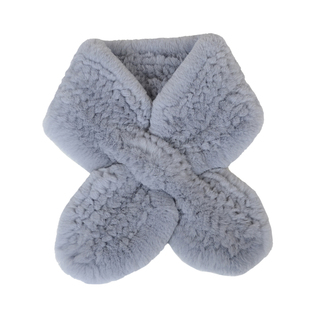 獭兔毛围巾女冬季加厚保暖简约双面百搭脖套护颈皮草懒濑毛绒围脖