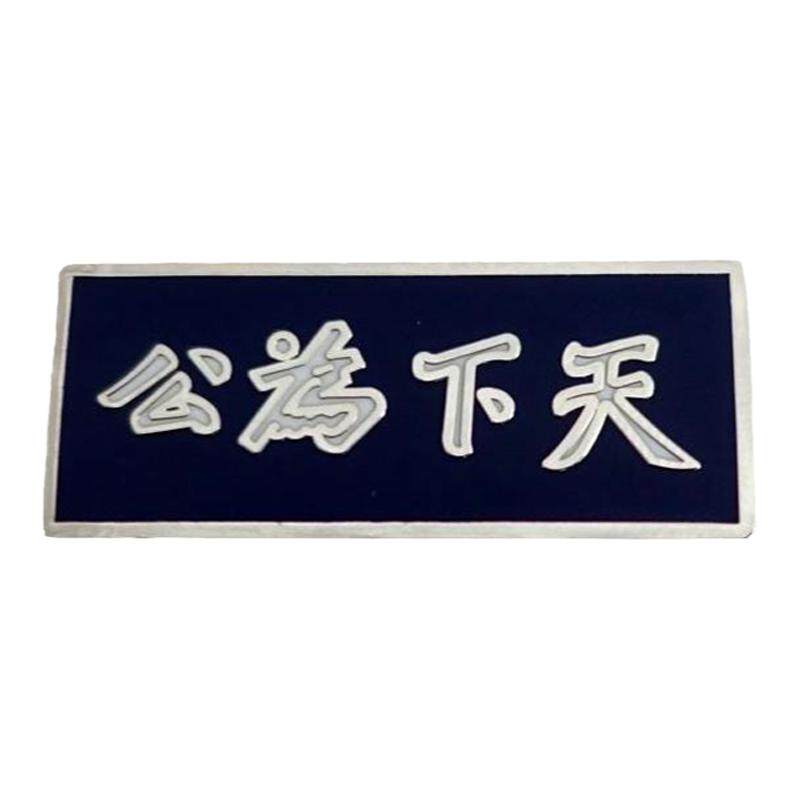 辛亥中山纪念品铜制徽章天下为公男原创设计胸标配饰礼品
