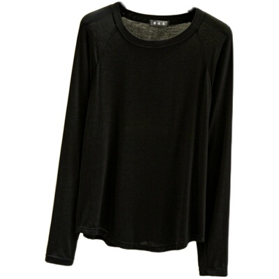 长袖简约薄款莫代尔女厂家直销