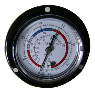 冷库冷冻机组压力表制冷空调冷媒嘉禾充油防震高压表-0.1-3.8MPa