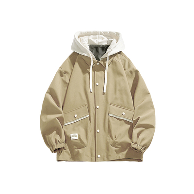 GEEEKPANDA连帽秋冬宽松夹克外套