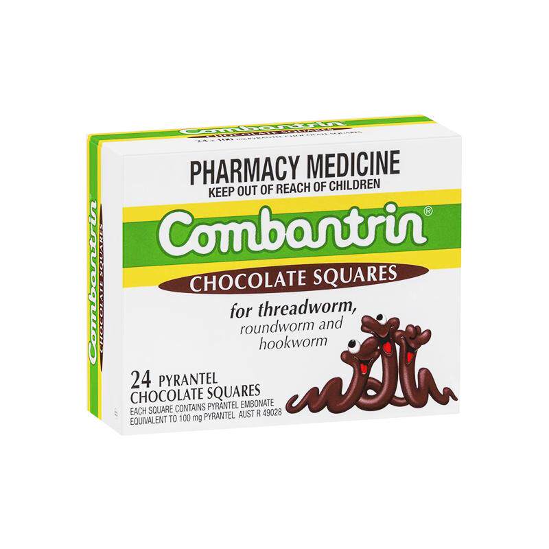 Combantrin澳大利亚打虫巧克力打虫药儿童成人驱虫药蛔虫药24块