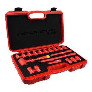 日本罗宾汉绝缘套筒扳手耐高压套装棘轮正反转扳手REV-19SREV-24S