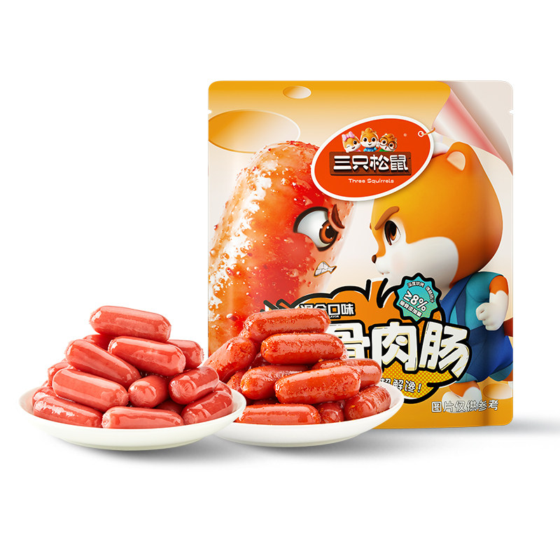 三只松鼠_拇指小肉肠混合口味