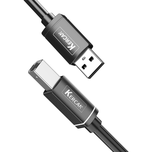 适用于美团MT-58WW58ZH585588外卖打单机热敏小票打印点评机加长电脑USB转方口数据线订单收银机接单机连接线