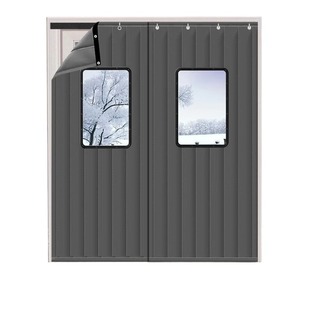 加厚冬季棉门帘保暖防风家用挡风保温防寒打孔隔断皮帘子冷气隔音