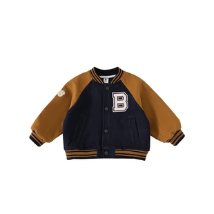 棒球服男童外套加厚女童冬装春季宝宝衣服小男孩秋冬夹克儿童童装
