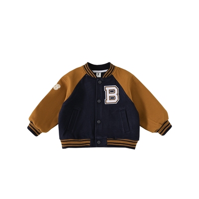 棒球服男童外套加厚女童冬装宝宝衣服小男孩夹棉秋冬夹克儿童童装