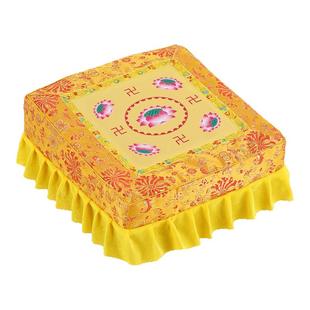 拜凳拜垫可拆洗莲花磕头打坐垫椅凳子家用实木禅修垫瑜伽蒲团跪拜