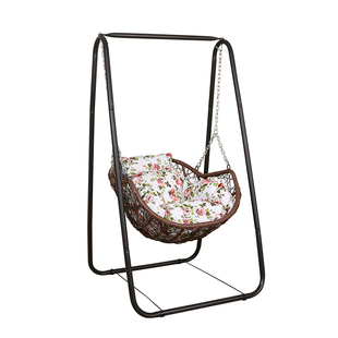 儿童秋千吊篮藤椅单人家用摇椅阳台鸟巢摇篮椅千秋吊椅防水休闲