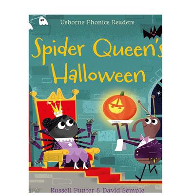蜘蛛女王的圣诞节英文儿童自然拼读进口原版外版书平装【Phonics Readers】 Spider Queen’s HalloweenRussell Punter