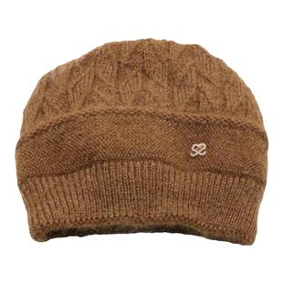 松鼠绒双层针织时尚百搭冬季堆堆帽女士编织韩版保暖帽秋冬帽子女