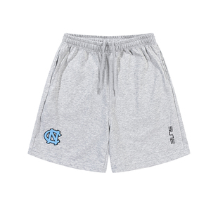 NCAA美式篮球短裤男夏季纯棉休闲裤宽松透气训练裤北卡蓝运动裤潮