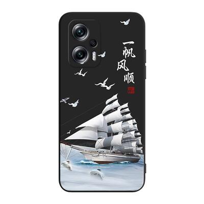 彧玺适用于红米note11tpro手机壳22041216c新款外套redminote11tpr0全包边防摔彩绘国风软壳网红保护套男女简