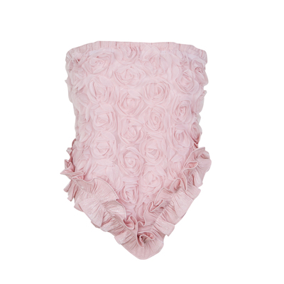 抹胸丝巾上衣露背丝巾上衣