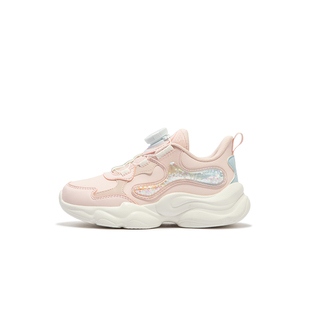 星云|特步女童鞋2026冬季新款革面保暖棉鞋宝宝儿童休闲运动鞋子