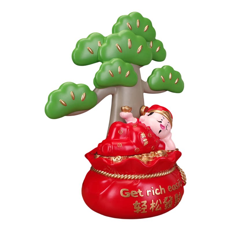 网红招财财神摆件客厅玄关前台