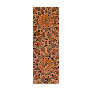 印花软木橡胶瑜伽垫5mm吸汗防滑普拉提瑜珈垫综合健身垫yogamat