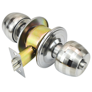 球锁家用老式球形锁通用球型门锁卧室房门锁卫生间不锈钢圆形锁具