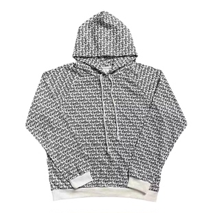 明亮叔自主满印卫衣连帽高街宽松美式外套重磅加绒款连帽衫男