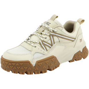 【灵岩】UBZ 厚底登山鞋女士2026年春新款徒步跑步防滑休闲运动鞋