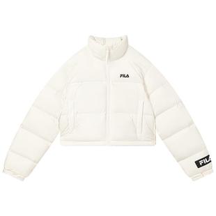 FILA斐乐女羽绒服冬季官方旗舰正品保暖防风宽松短款运动加厚外套