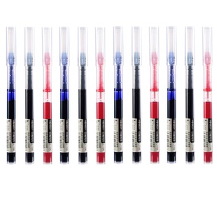 速干直液式走珠笔黑红蓝全针管0.5简约风巨能写水性笔专用签字笔