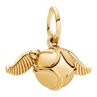 2023款潘多拉风格diy配件哈利系列金色飞贼魔法学院散串珠子吊坠