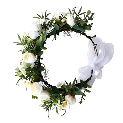 ins森林系花朵新娘头饰度假