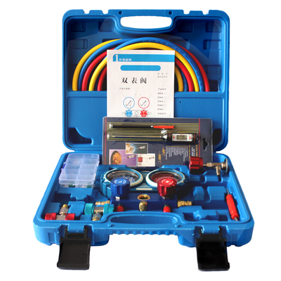 汽车空调加氟表冷媒雪种表R134双表阀套装R1234yf路虎表维修专用