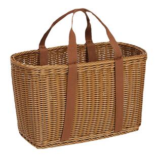 布带提手仿藤编织中秋包装盒篮子收纳水果采摘手提篮购物买菜露营