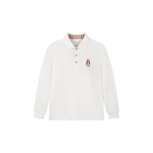 暇步士童装男童Polo衫春秋新品大童休闲长袖t恤儿童宝宝舒适内搭