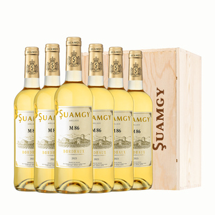 圣芝M86白葡萄酒法国波尔多AOC甜型葡萄酒G126双叶城堡甜酒整箱装