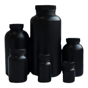 黑色塑料瓶空瓶避光瓶不透光密封瓶2l塑料试剂瓶商用瓶大口塑料瓶