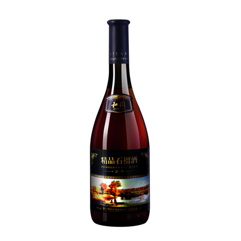 和田和闐精品石榴酒甜型果酒玫瑰酒業(yè)出品11度*750ML包郵
