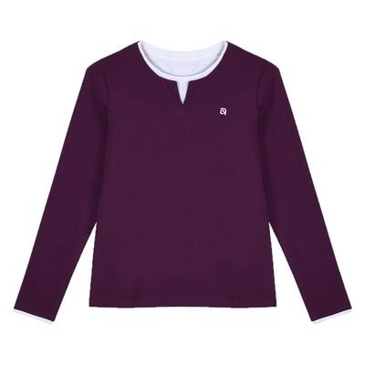 正肩长袖t恤女士打底衫秋季上衣