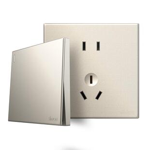 西蒙Simon开关插座C60香槟金86型一开五孔16A空调USB官方旗舰店