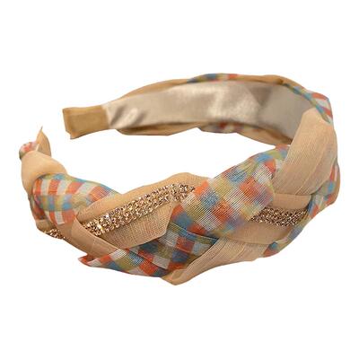 高端网纱镶钻发箍2022网红新款女