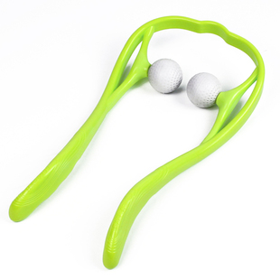 多功能手动颈椎按摩器夹脖子颈部背部腰部小腿神器滚轮按摩仪工具